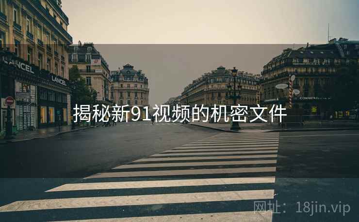 揭秘新91视频的机密文件